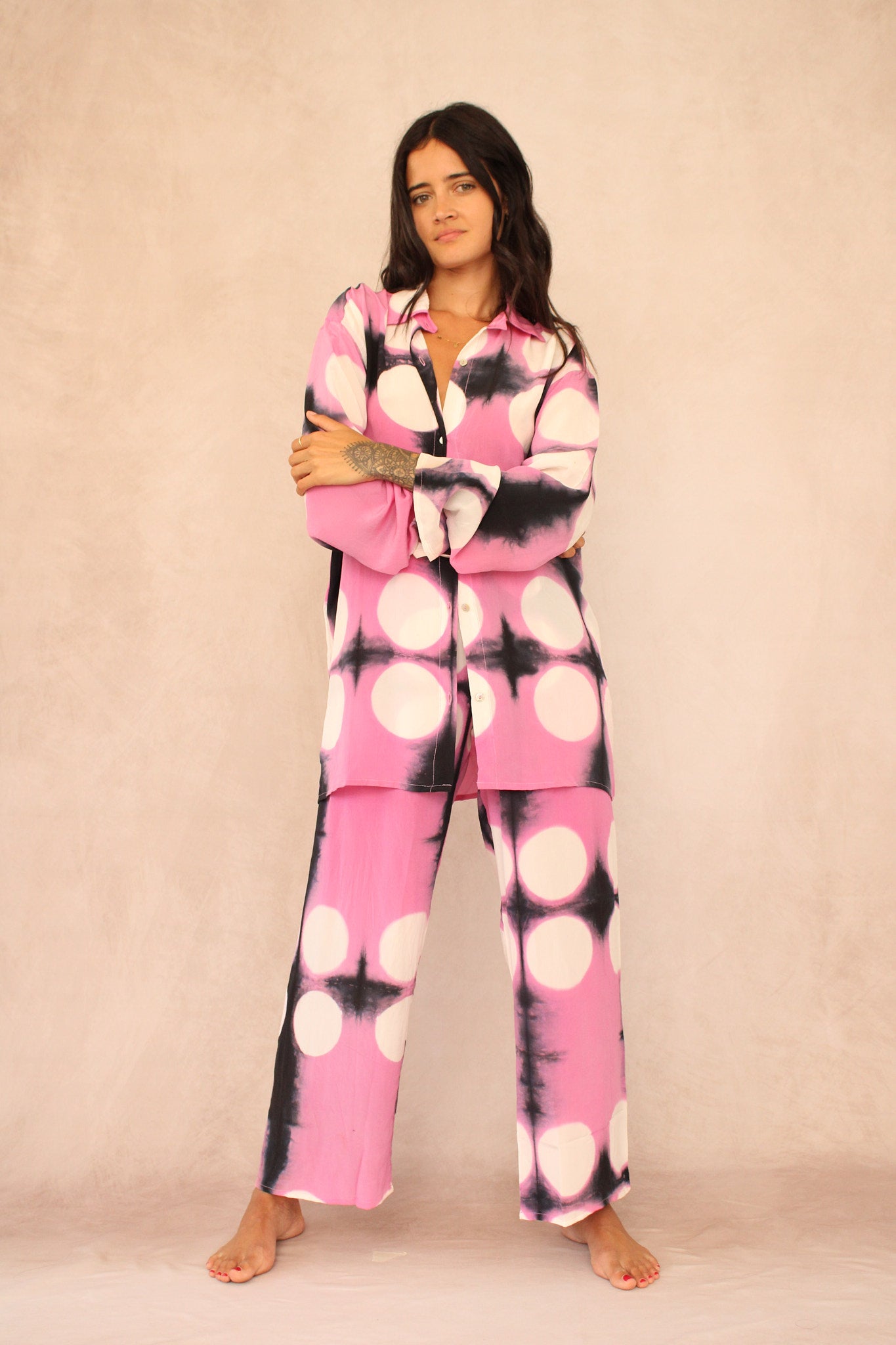 Moon Dye Pink Silk Set – Sunchasers