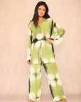 GREEN MOON SILK SET