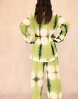 GREEN MOON SILK SET