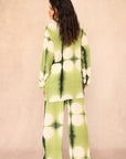 GREEN MOON SILK SET