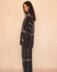 SHIBORI SILK SET BLACK