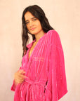 OLIVIA STEELE PINK VELVET SET