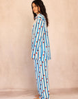 Cherry Stripes Silk Set