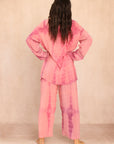 SHIBORI SILK SET PINK