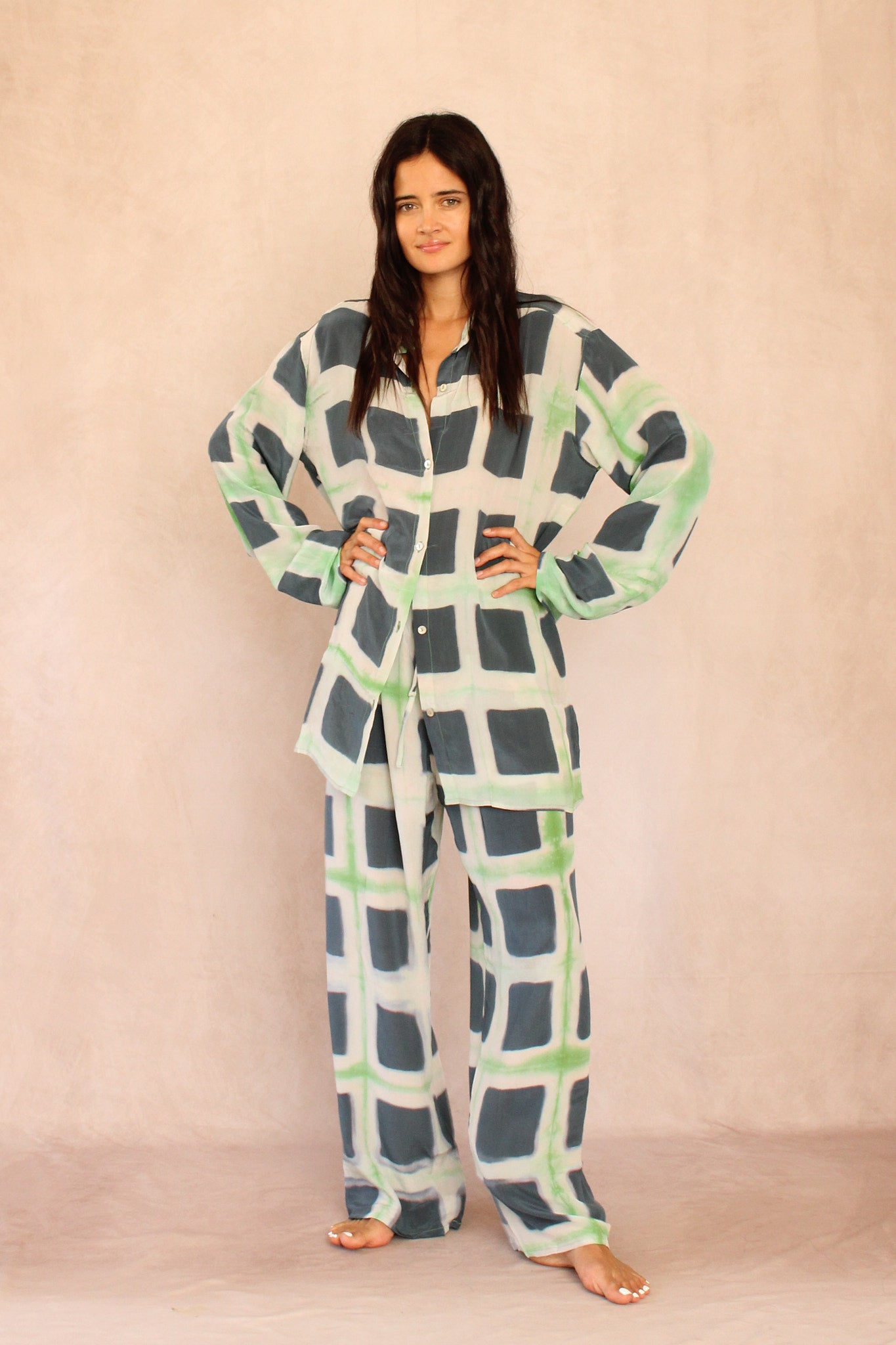 Square Graphic Silk Set
