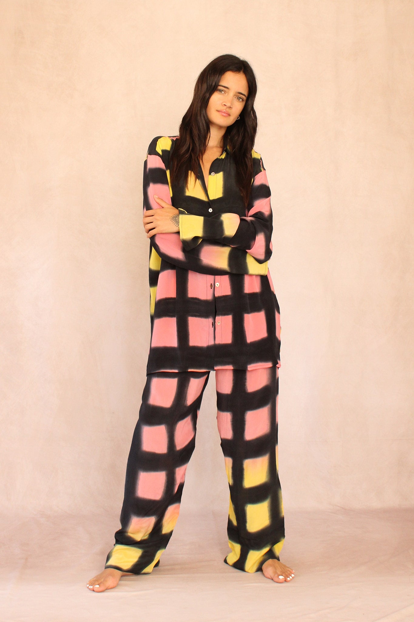 Square Graphic Silk Set