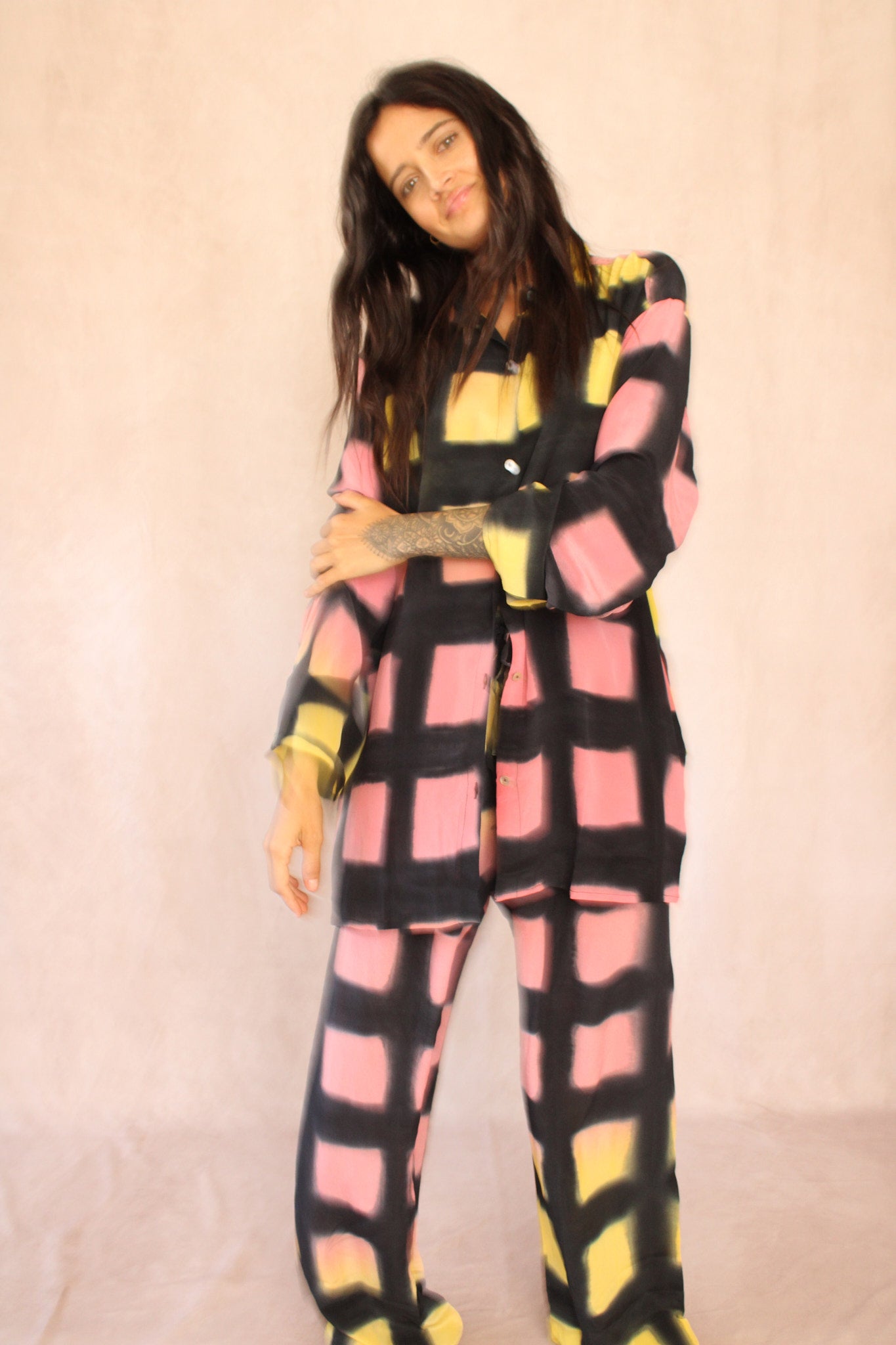 Square Graphic Silk Set