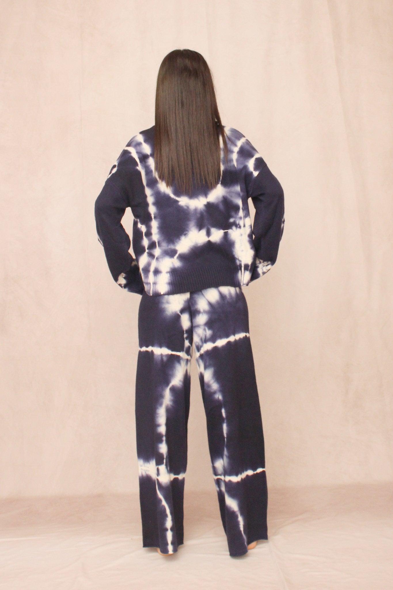 CASHMERE TIE DYE SET NAVY – Sunchasers