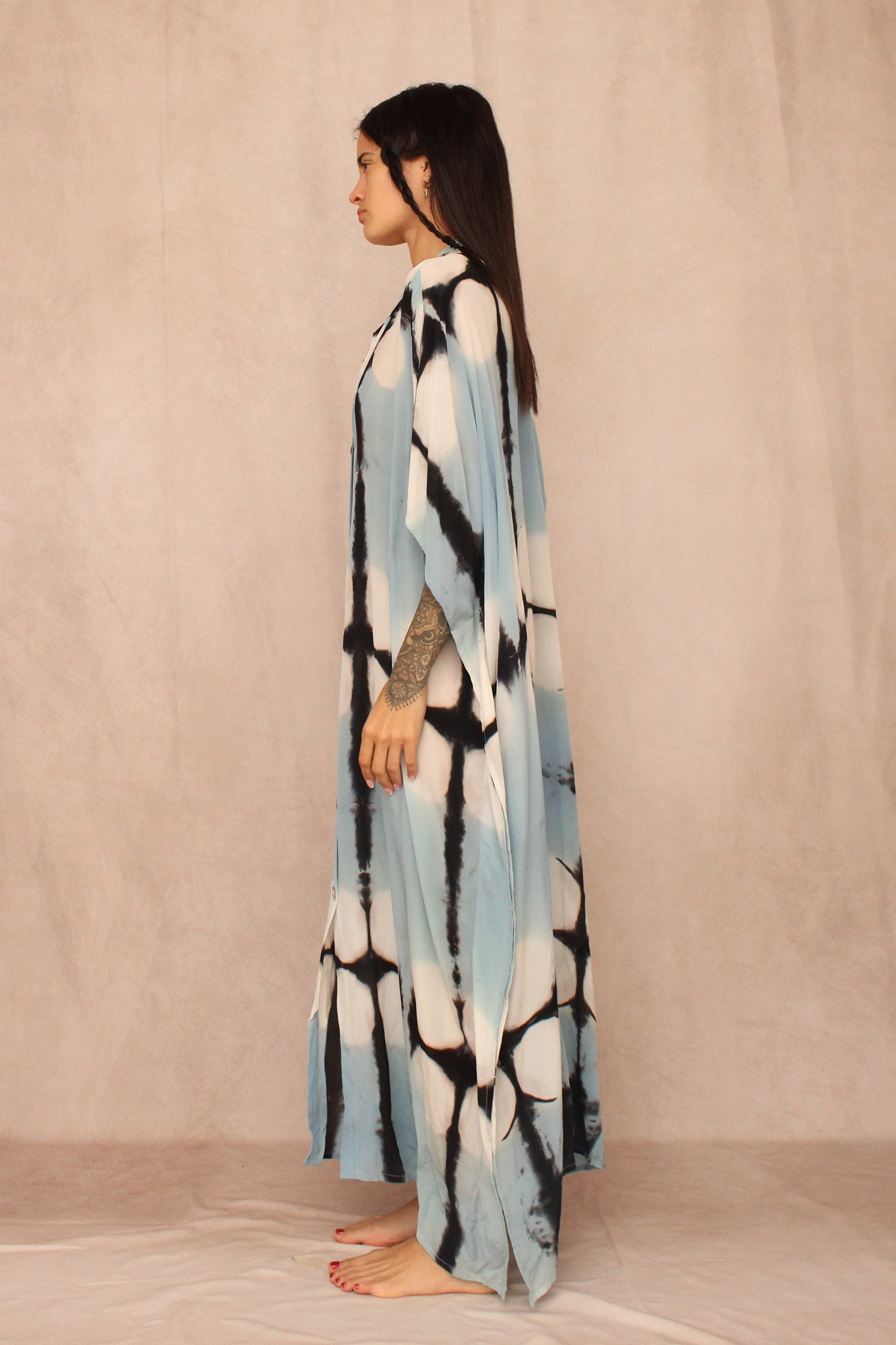 Sunchasers Moon Dye Silk Kaftan Dress