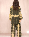 SHIBORI SILK SET JUNIPER GREEN