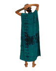 SHIBORI SILK KAFTAN DRESS