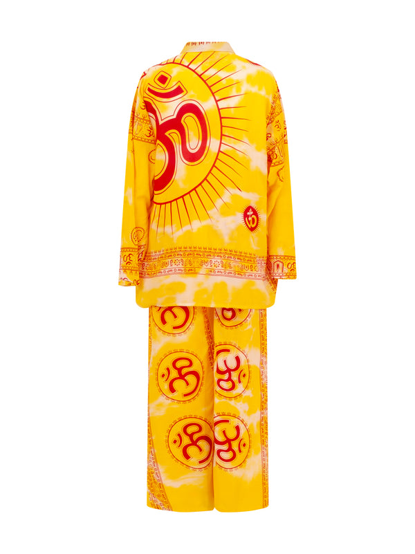 Mantra OM Collection - Yellow Tie Dye Cotton Set