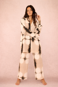 Moon Dye Beige Silk Set