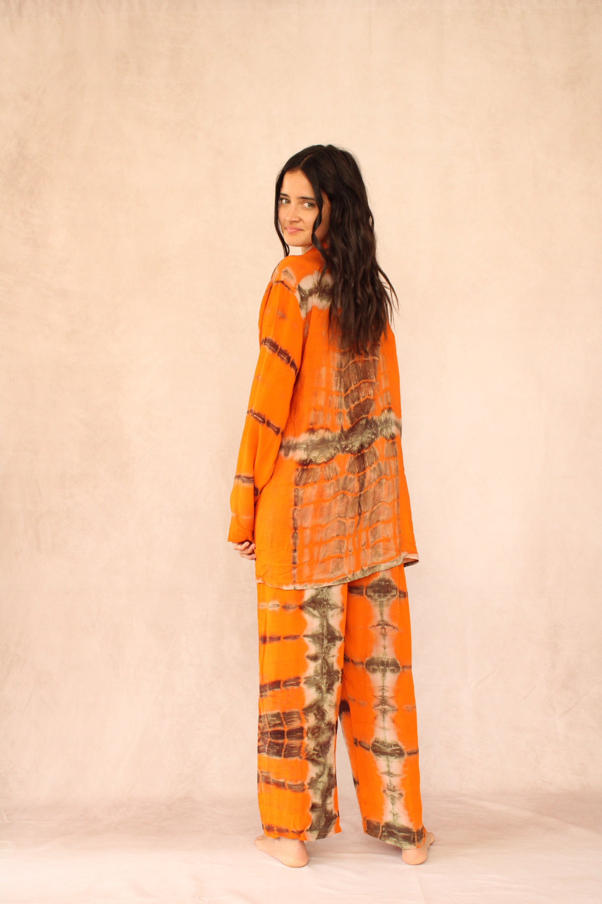 SHIBORI SILK SET