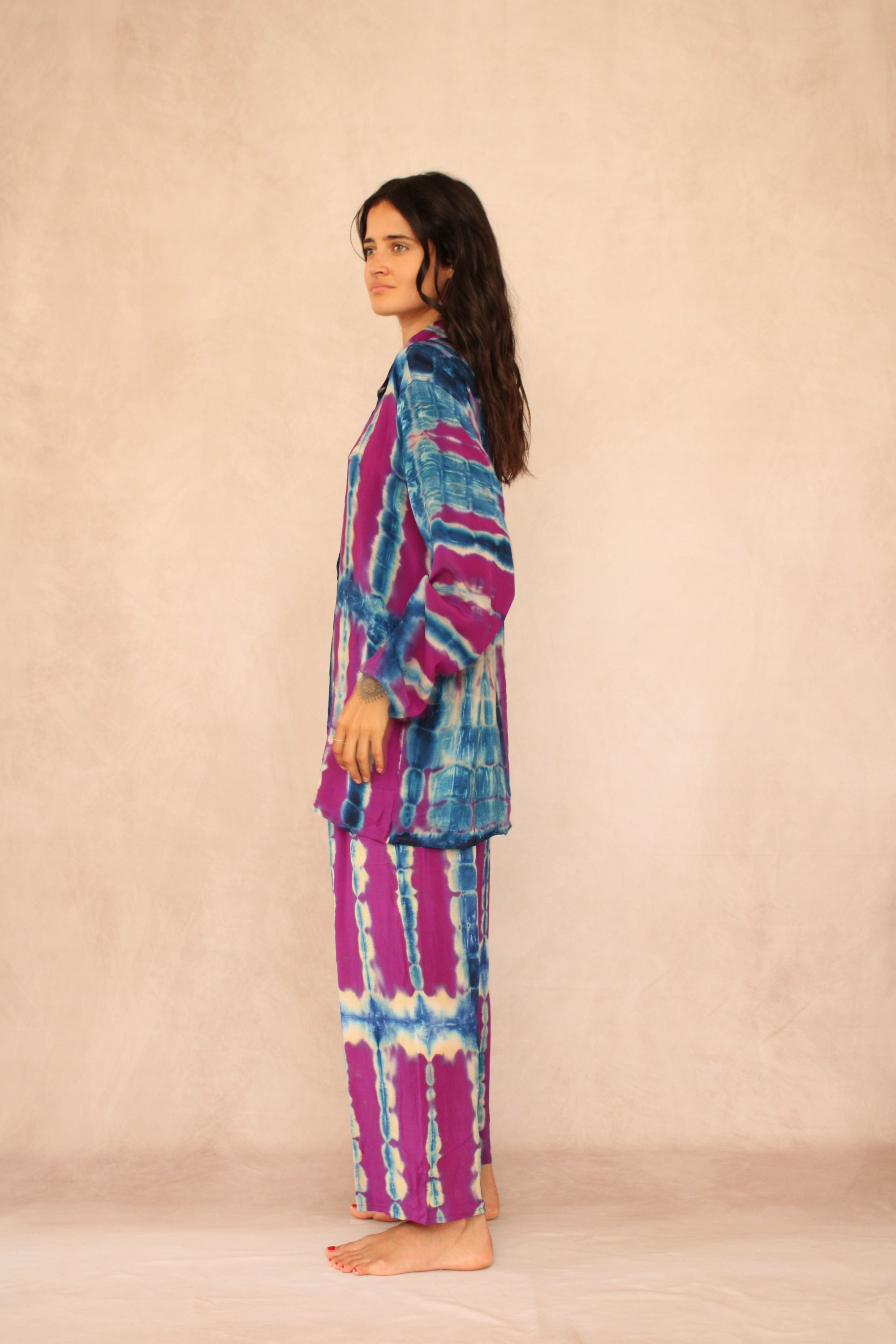 SHIBORI SILK SET