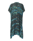 SHIBORI SILK KAFTAN DRESS