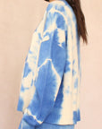 Blue Ocean cashmere tie dye sweater, side