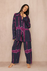 SHIBORI SILK SET PURPLE RAIN