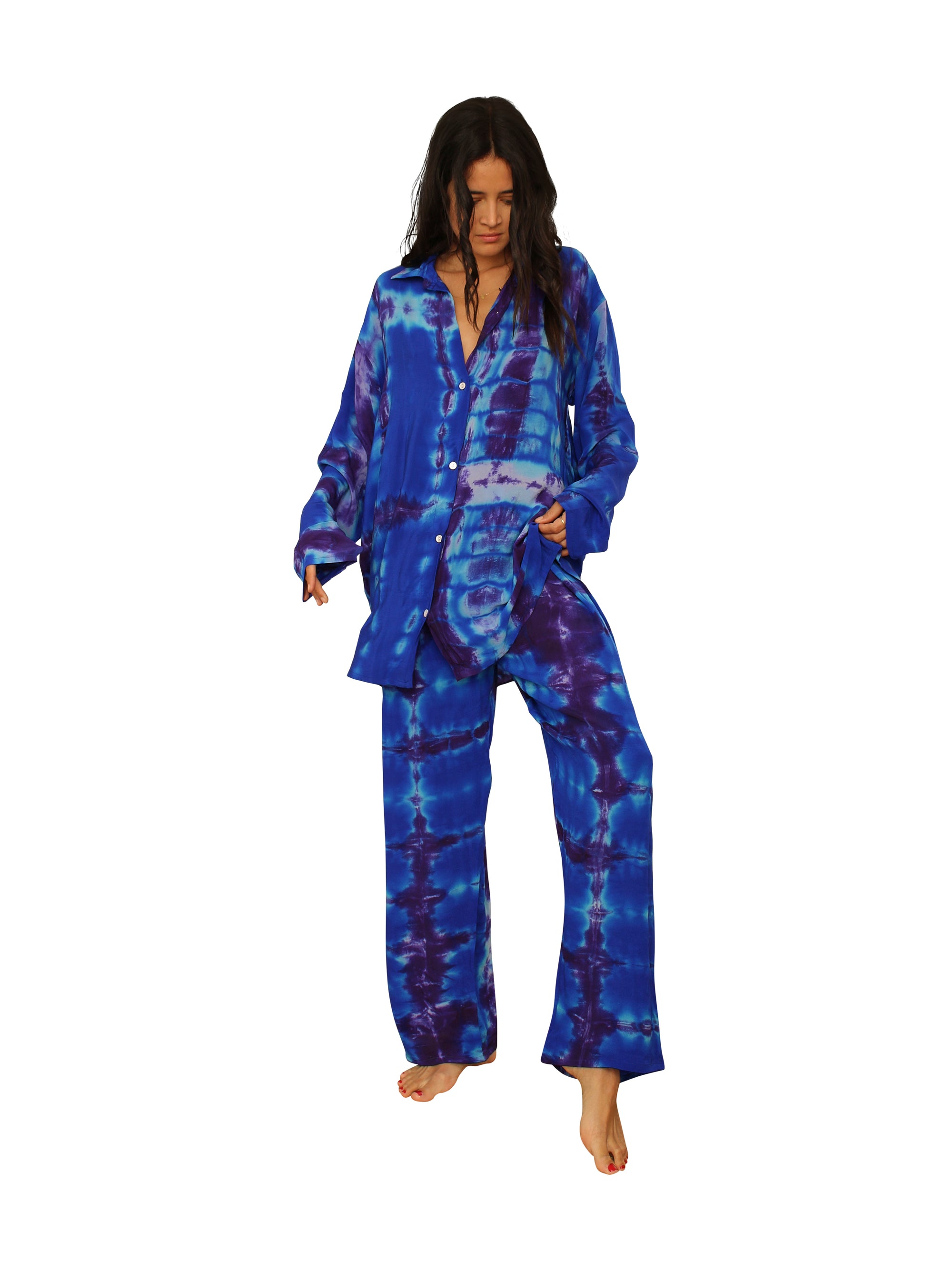 SHIBORI SILK SET