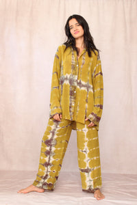 SHIBORI SILK SET SUNSHINE YELLOW