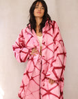THE SOLSTICE COAT HIBISCUS PINK