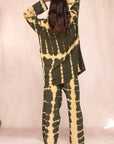 SHIBORI SILK SET JUNIPER GREEN