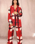 Moon Dye Red Silk Set