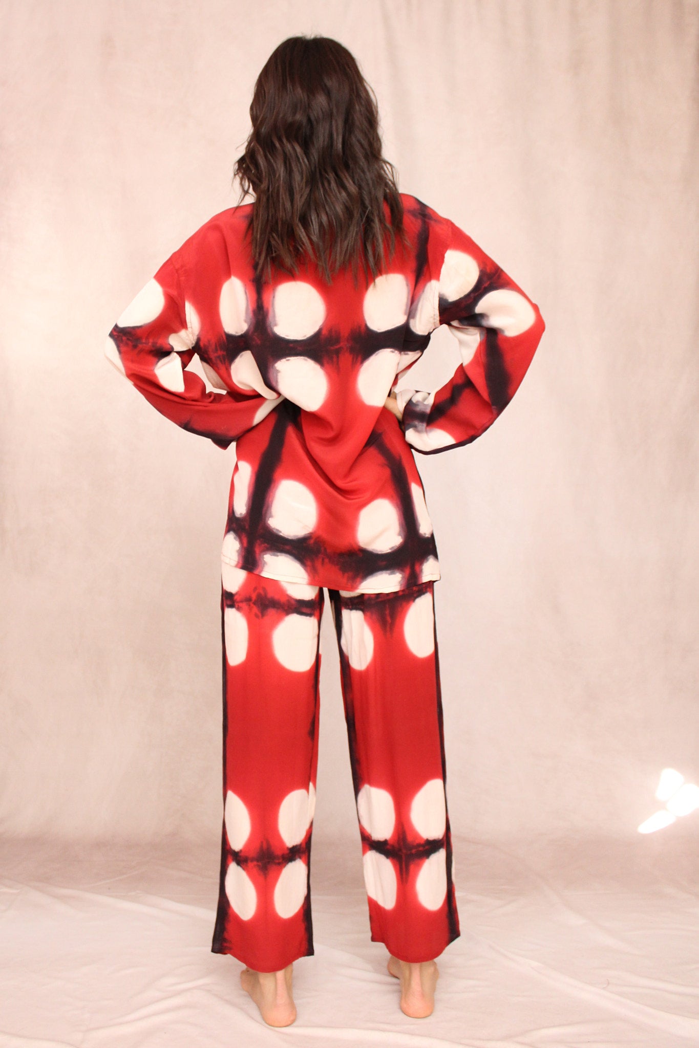 Moon Dye Red Silk Set