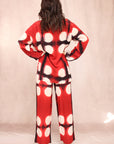 Moon Dye Red Silk Set