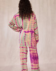 SHIBORI SILK SET GREEN ORCHID
