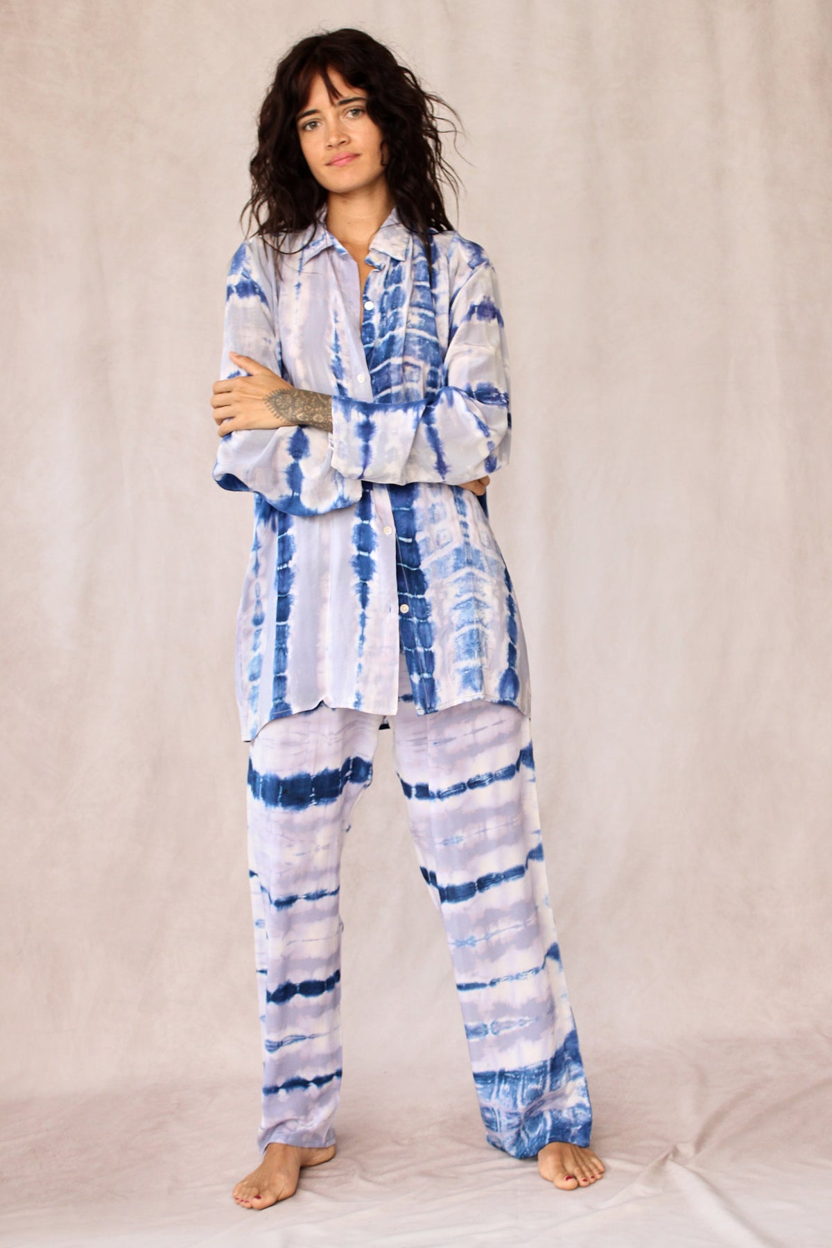 SHIBORI SILK SET IRIS