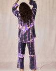 SHIBORI SILK SET BLUE BELLFLOWER