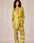 SHIBORI SILK SET YELLOW TULIP