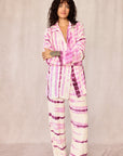 SHIBORI SILK SET PINK FLAMINGO