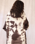 CASHMERE TIE DYE CARDIGAN BROWN