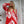 Load image into Gallery viewer, Mantra Cotton Set -  Red Tie Dye  Shirt &amp; Pants
